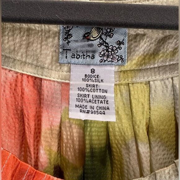 Anthropologie Tabitha Zoya Silk Top Dress Size 8 - Picture 6 of 6